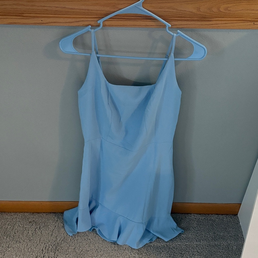 Amazon Light Blue Spaghetti Strap Dress
